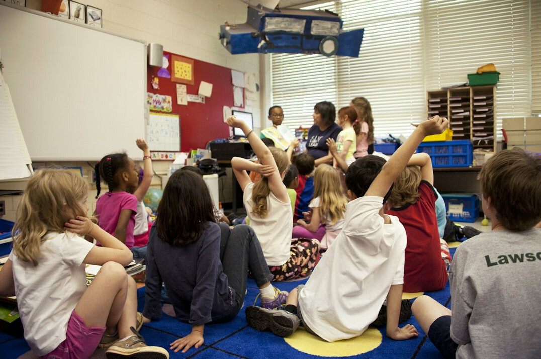 students learning programming