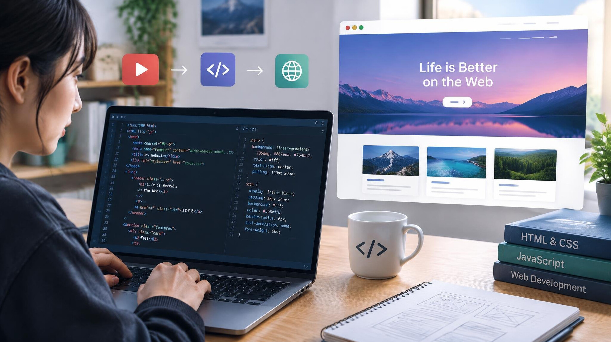 web design tutorial in japanese